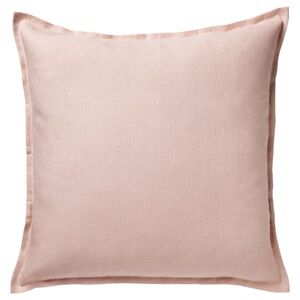 Blush Pink Linen Throw Pillow cover